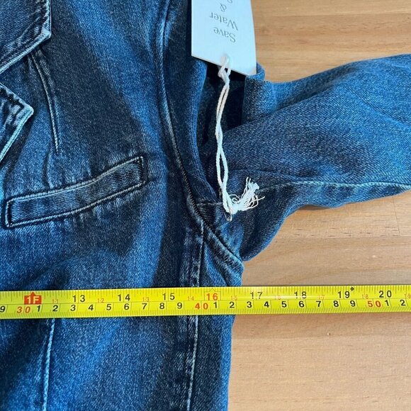 Boyish The Julian Blazer Xtra Small XS in LIKE CRAZY Cotton Denim Blue - Picture 7 of 9